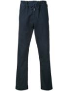 Casely-hayford - Drawstring Trousers - Men - Cotton/spandex/elastane - 38, Blue, Cotton/spandex/elastane