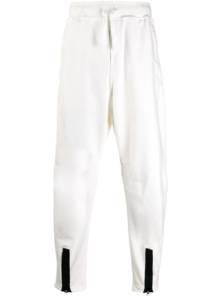 Stone Island Shadow Project Contrast Zip Track Pants - White