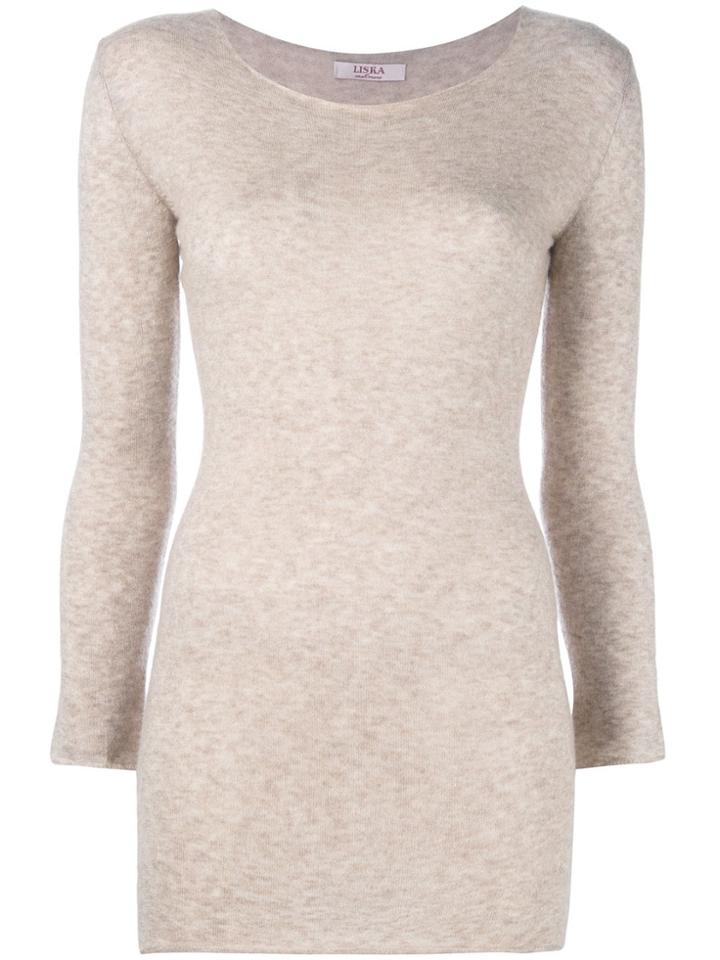 Liska Round Neck Jumper - Neutrals