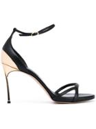 Casadei Blade Open Toe Sandals - Black