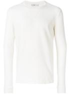 Closed Crew Neck Sweater - White