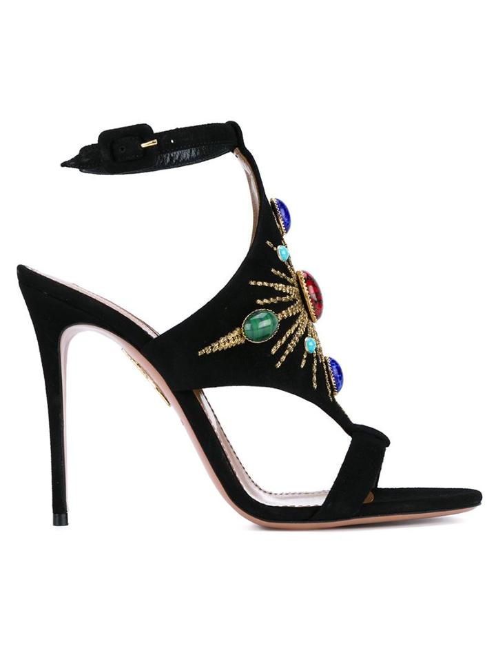 Aquazzura Desert Sun Embellished Sandals