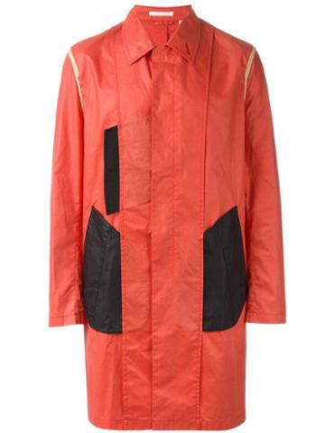 Helmut Lang Pre-owned Colour Block Coat - Red