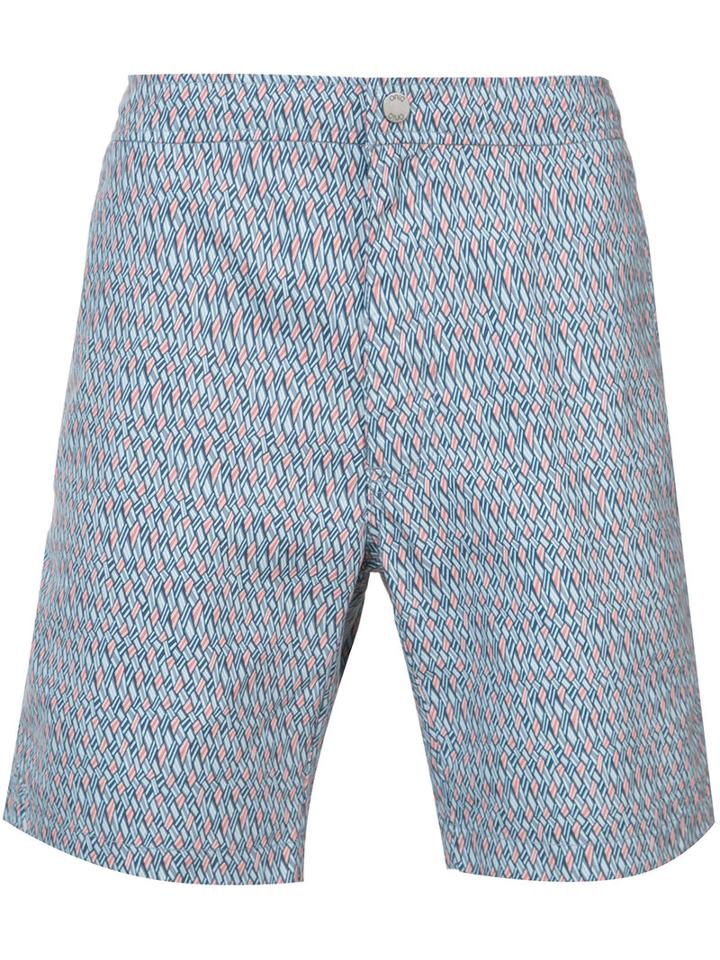 Onia - Woven Geo Calder Trunks 7.5 - Men - Polyester - 32, Blue, Polyester