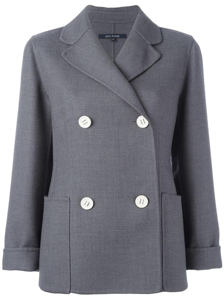 Sofie D'hoore 'claudel' Blazer, Women's, Size: 38, Grey, Wool/silk
