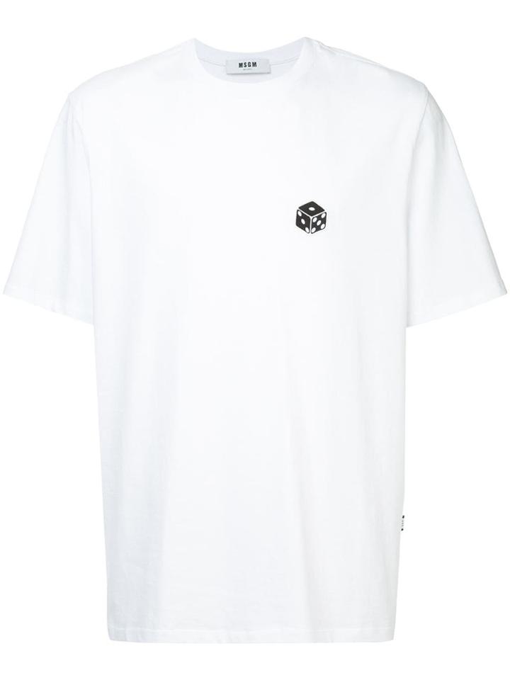 Msgm Dice Print T-shirt - White