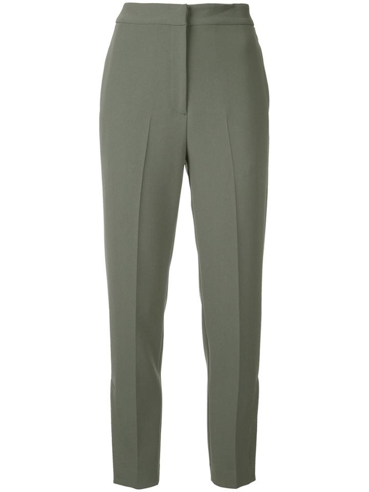 H Beauty & Youth High-rise Cropped Trousers - Green