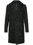Kazuyuki Kumagai Mesh Knit Tailored Coat - Black