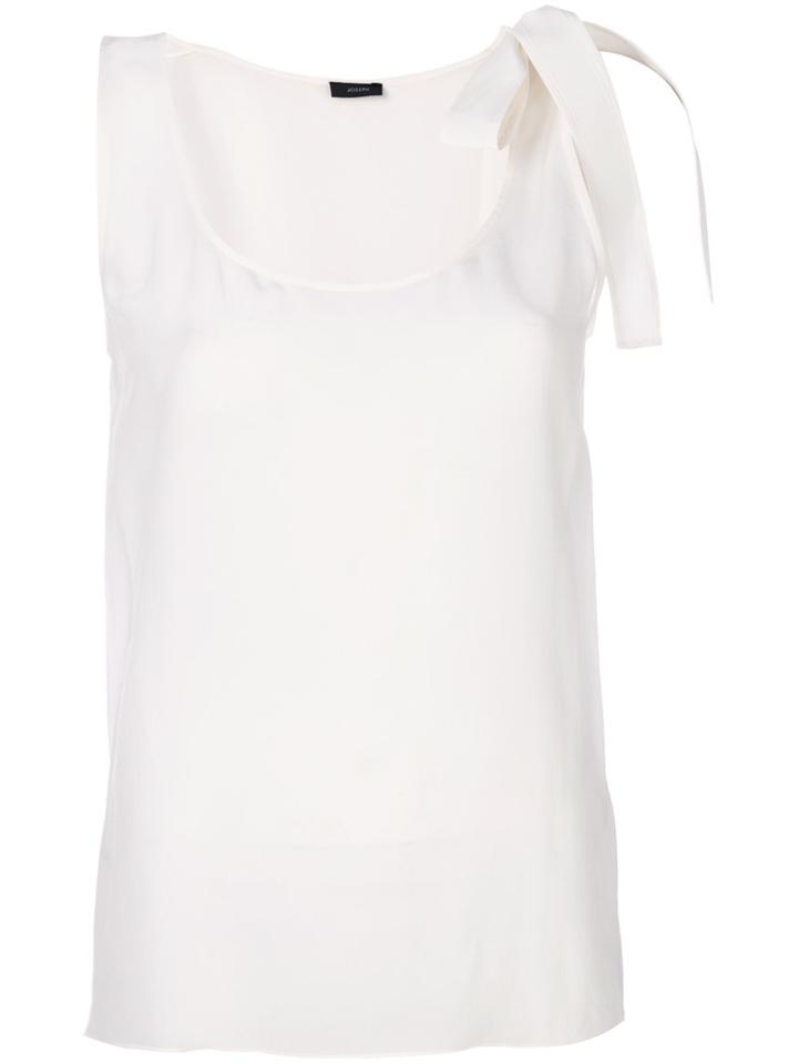 Joseph - Shoulder Bow Top - Women - Silk - 38, White, Silk