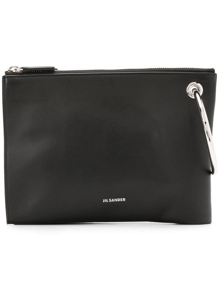 Jil Sander Double Clutch - Black