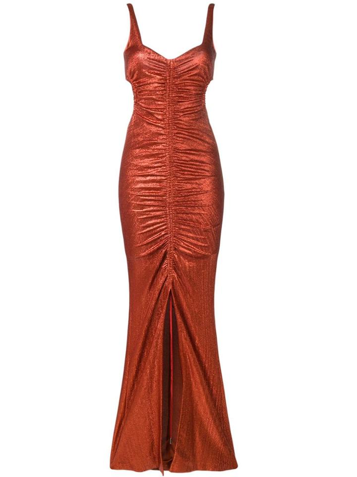 Galvan Sahara Cut-out Detail Dress - Orange