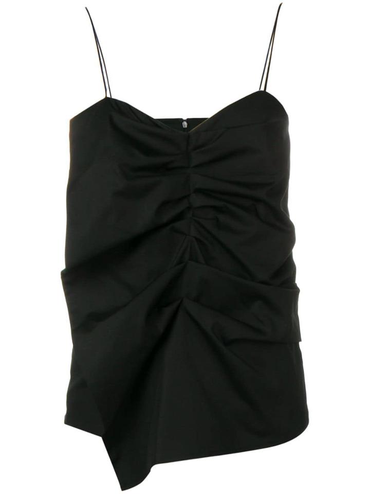 Victoria Victoria Beckham Ruffle Panel Vest - Black