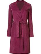 Zac Zac Posen 'gretchen' Coat, Women's, Size: 8, Red, Goat Suede