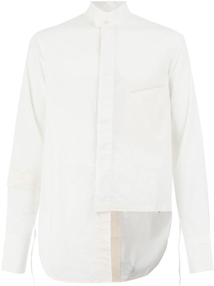 Ziggy Chen Asymmetric Hem Shirt - White