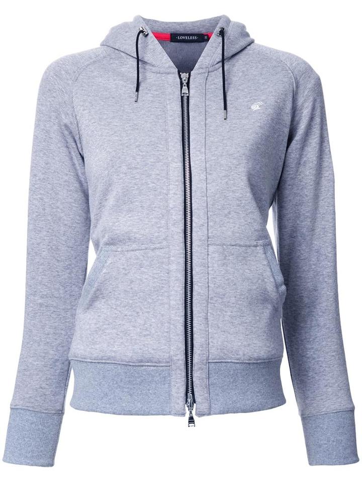 Loveless Zipped Hoodie, Women's, Size: 36, Grey, Polyester