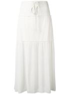See By Chloé Lightweight Long Skirt, Women's, Size: Xs, White, Cotton/polyester