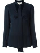 Michael Michael Kors Scarf Detail V-neck Blouse