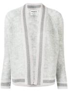 Essentiel Antwerp Stripe Trim Cardigan - Grey