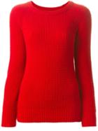 Forte Forte Crew Neck Sweater, Women's, Size: 3, Red, Cashmere