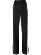Msgm Contrast Stripe Straight Trousers