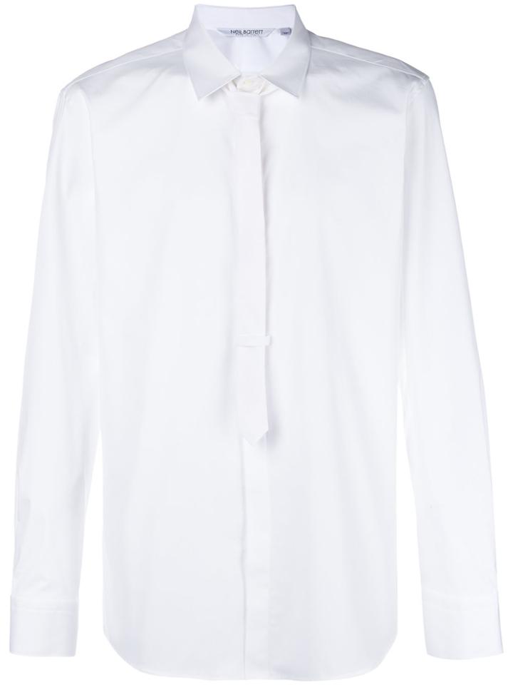 Neil Barrett Classic Tie Shirt - White