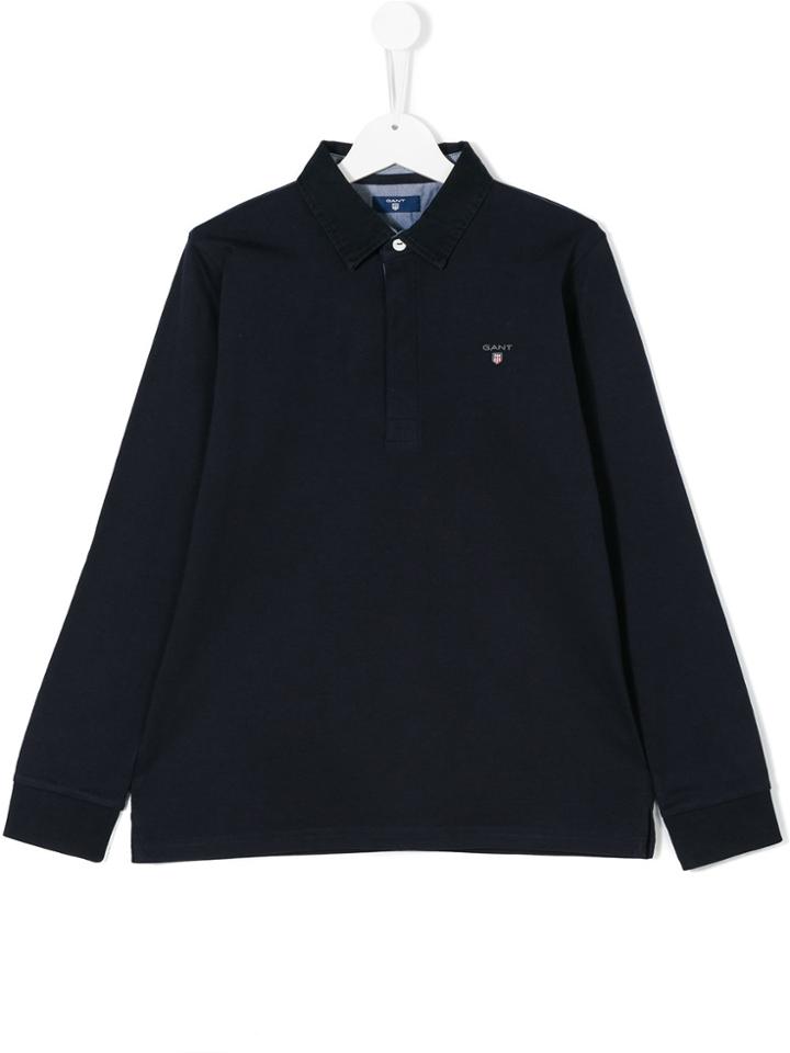 Gant Kids Logo Polo Shirt - Blue
