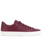 Hide & Jack Lace Up Croc Embossed Sneakers - Pink & Purple