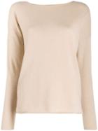 Allude Cashmere Knit Jumper - Brown