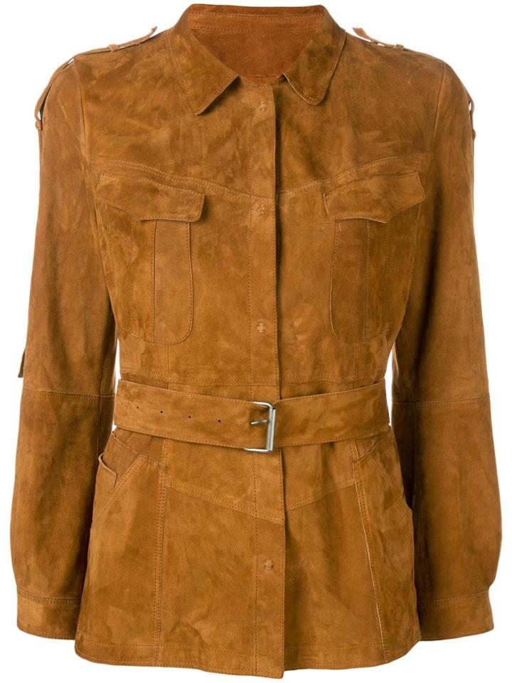 Sylvie Schimmel Belted Shirt Jacket - Brown