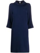 Antonelli Rollneck Knit Dress - Blue