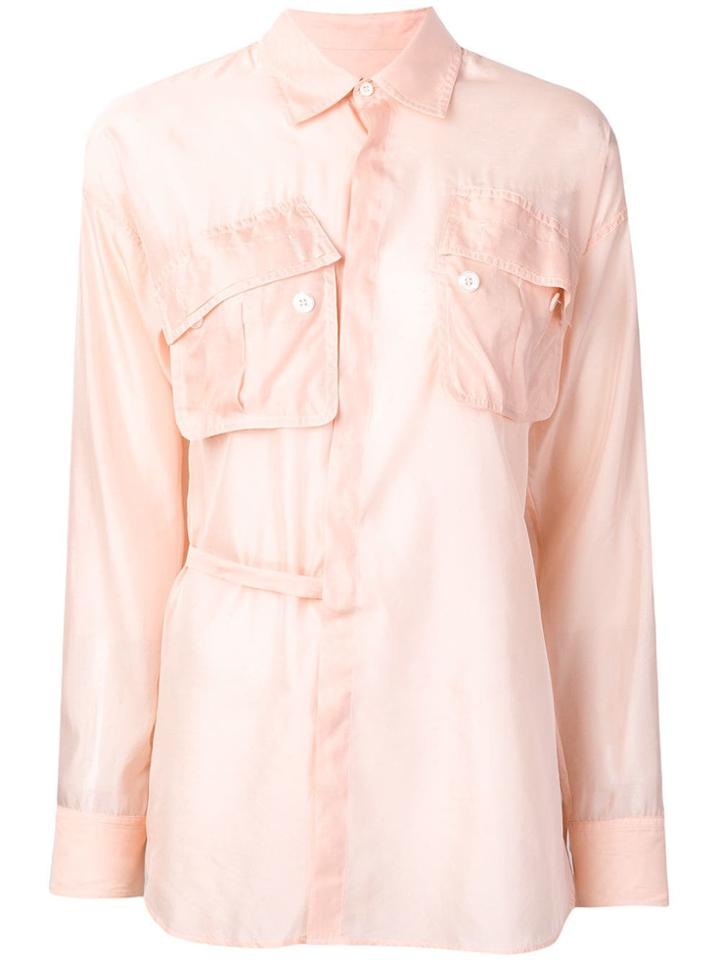 Dsquared2 Poplin Wrap Shirt - Pink