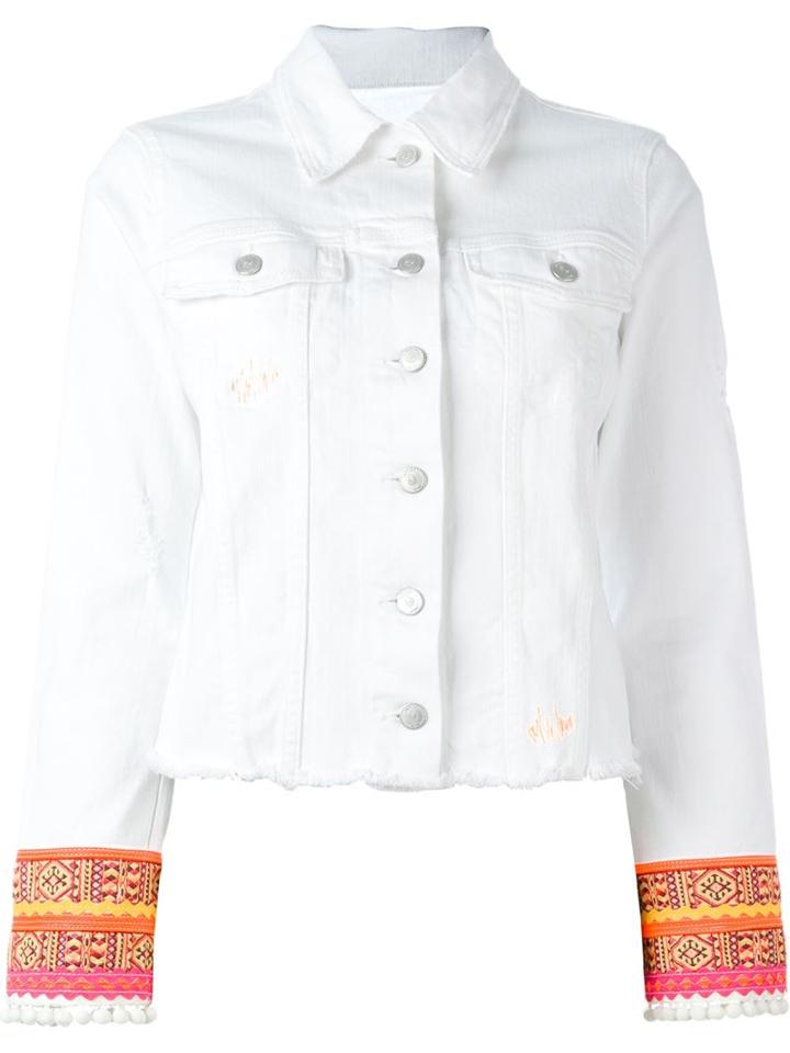 Don't Cry Embroidered Cuff Jacket