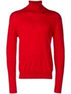 Maison Margiela Elbow Patch Knitted Jumper - Red
