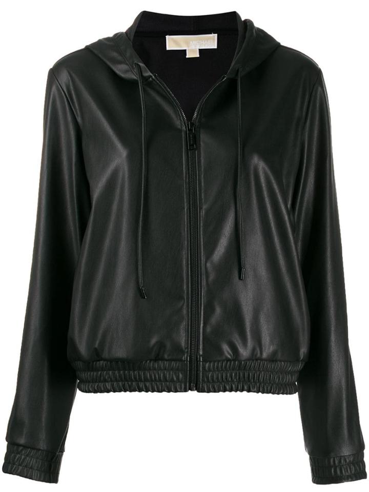 Michael Michael Kors Hooded Zipped Jacket - Black