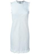 T By Alexander Wang Frayed Woven Dress - Blue
