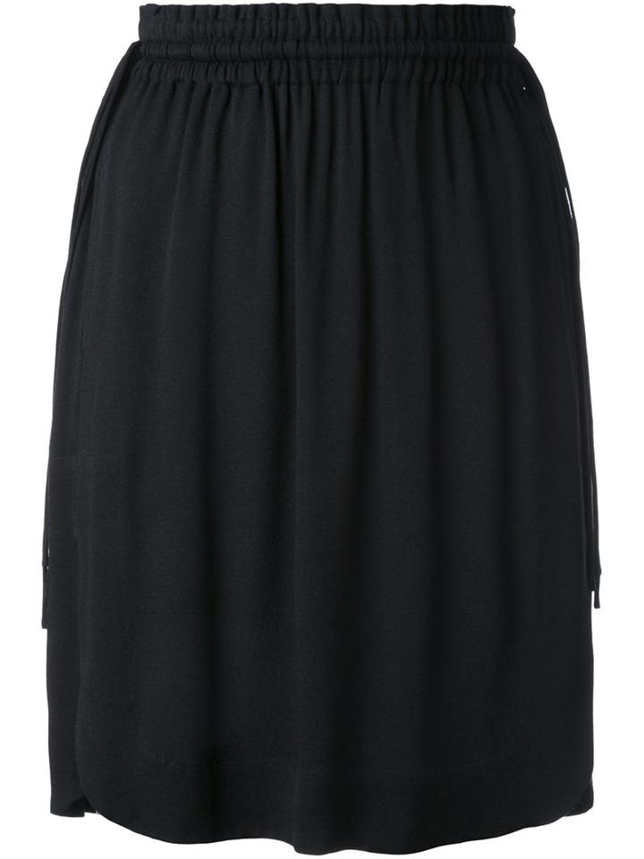 Isabel Marant Étoile 'newis' Drawstring Skirt, Women's, Size: 40, Black, Viscose