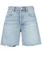 Agolde Rumi Fitted Shorts - Blue