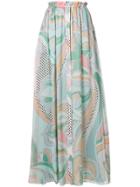 Emilio Pucci Printed Maxi Skirt - Multicolour
