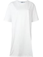 Logo Print Oversized T-shirt, Women's, White, Cotton, Steve J & Yoni P
