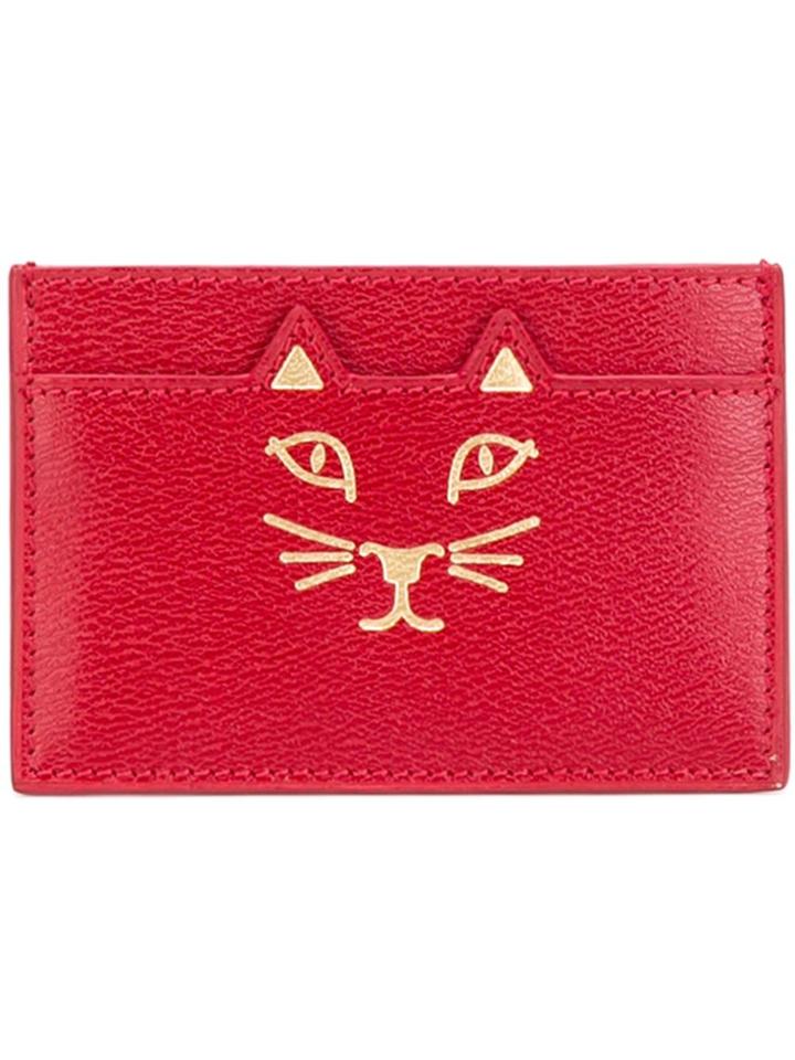 Charlotte Olympia 'feline' Card Holder - Red