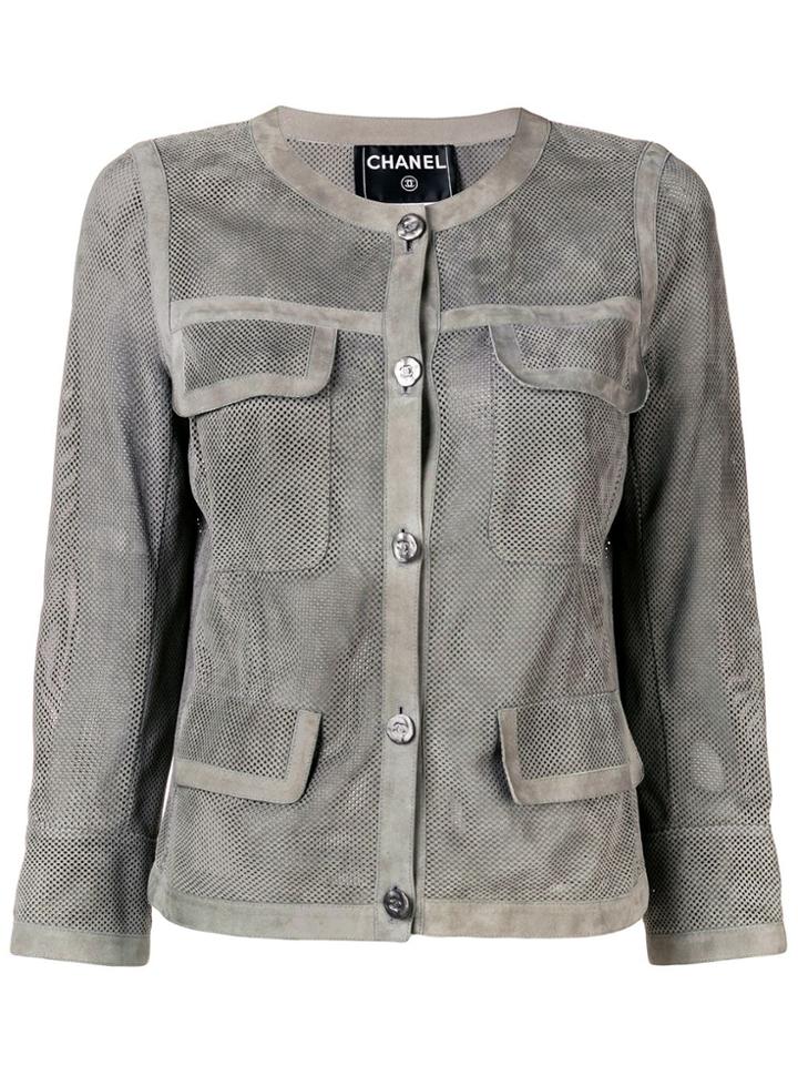 Chanel Vintage Chanel Vintage Dpeb202320016849 Grey Lamb Skin