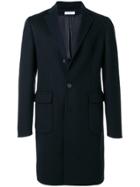 Boglioli Classic Single Breasted Coat - Blue