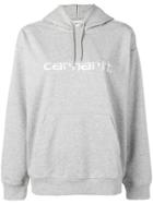 Carhartt Heritage Logo Embroidered Hoodie - Grey