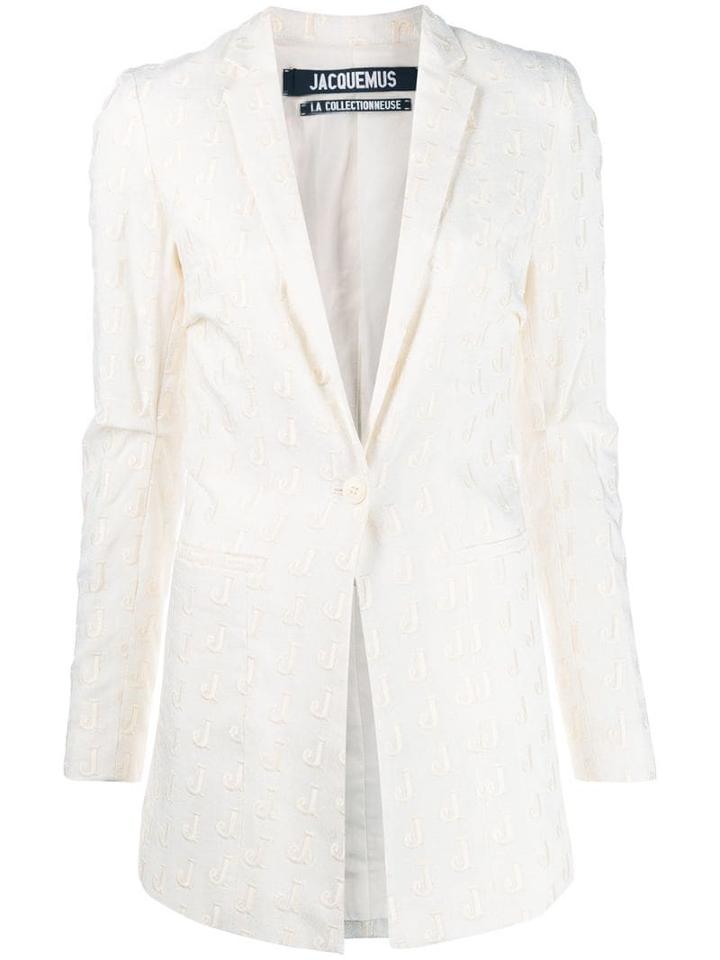 Jacquemus J Logo Blazer - White