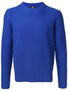Kent & Curwen - Ribbed Knit Jumper - Men - Cashmere/wool - L, Blue, Cashmere/wool