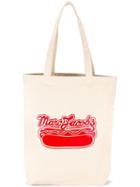 Marc Jacobs Logo Hot Dog Print Tote, Men's, Nude/neutrals, Cotton