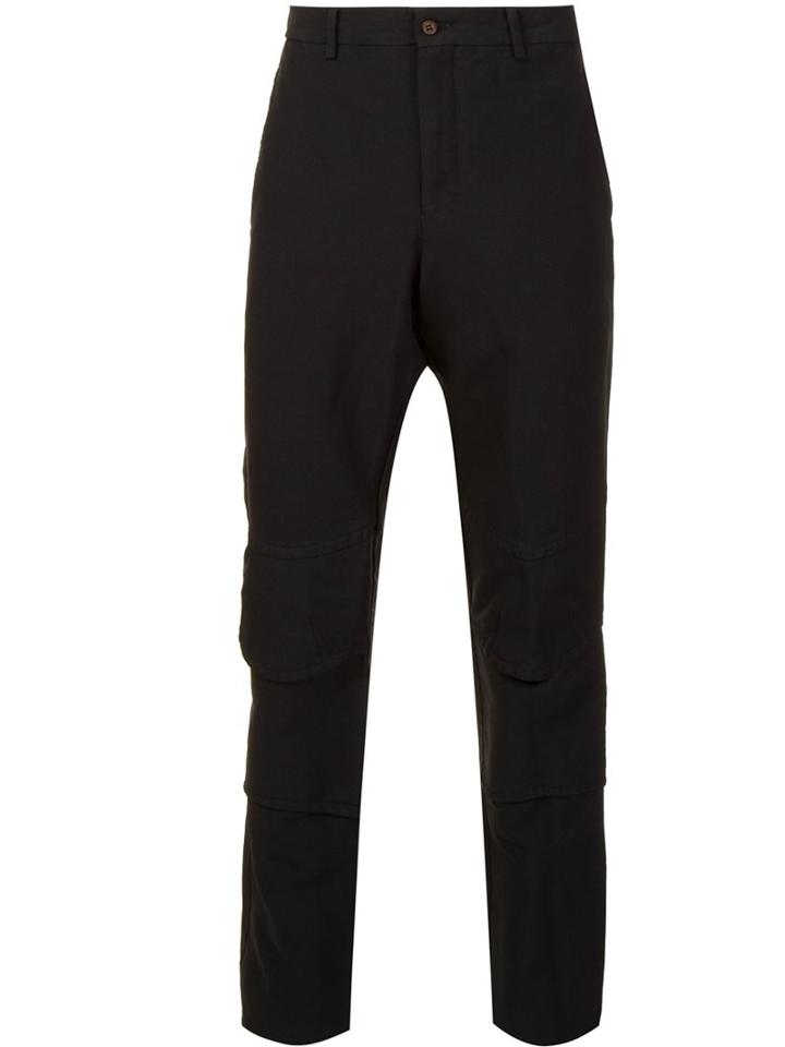Comme Des Garçons Homme Plus Straight Leg Trousers, Men's, Size: Medium, Black, Polyester