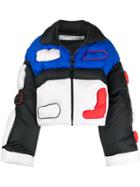 Off-white Graphic Print Puffer Jacket - Black