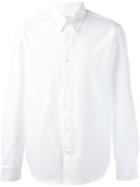 Canali Striped Fitted Shirt - White