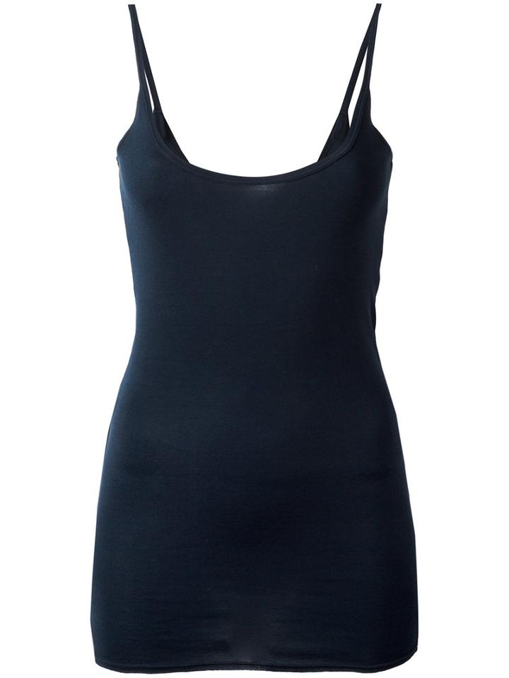Kristensen Du Nord Fitted Tank Top, Women's, Size: 3, Blue, Cotton